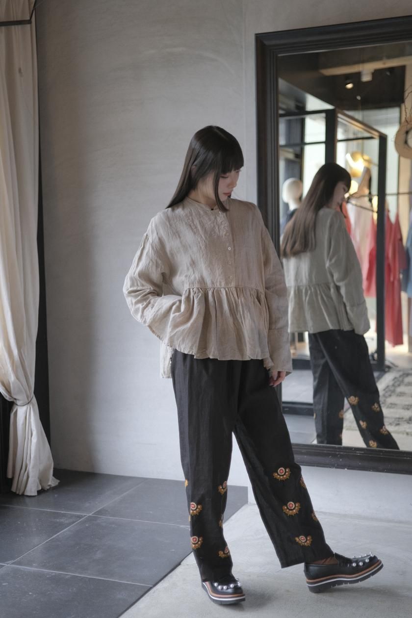 パンツ　TOWAVASE TOWAVASE / シルク刺繍パンツ | Pili ON LINE