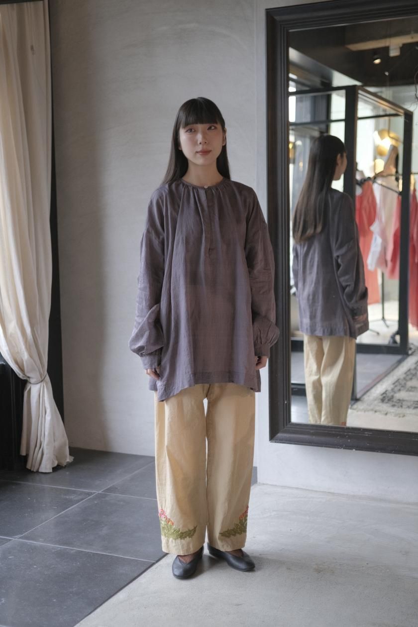 パンツ　TOWAVASE TOWAVASE / シルク刺繍パンツ | Pili
