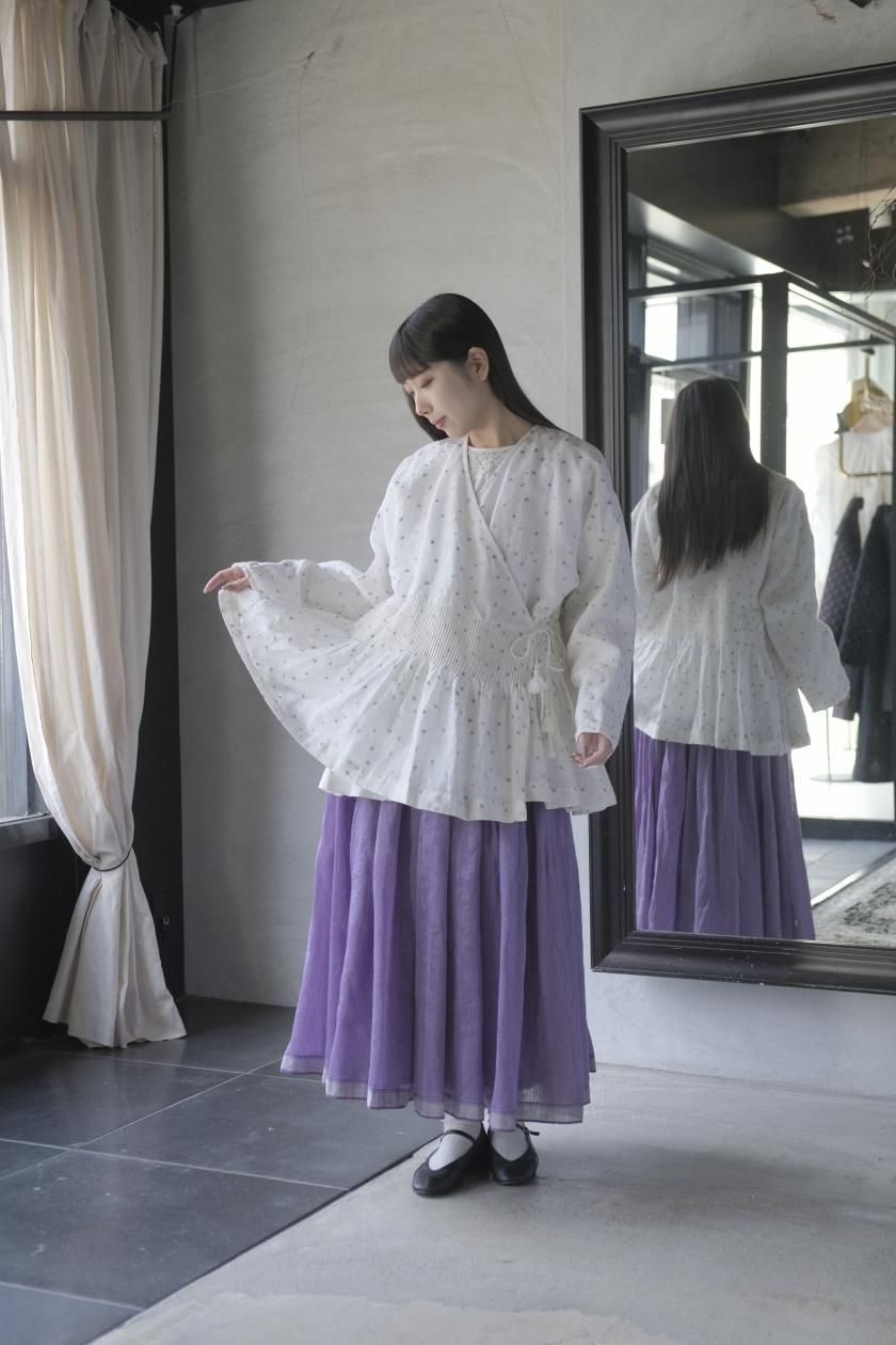 「専用」BUNON ブラウス BUNON Khadi Silk Back Button Sailor Blouse