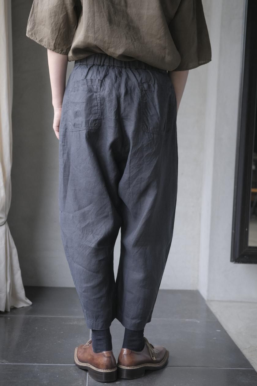 MITTAN / 大麻ワイドパンツ 高密度 墨黒 PT-111 / unisex – PINT_MN