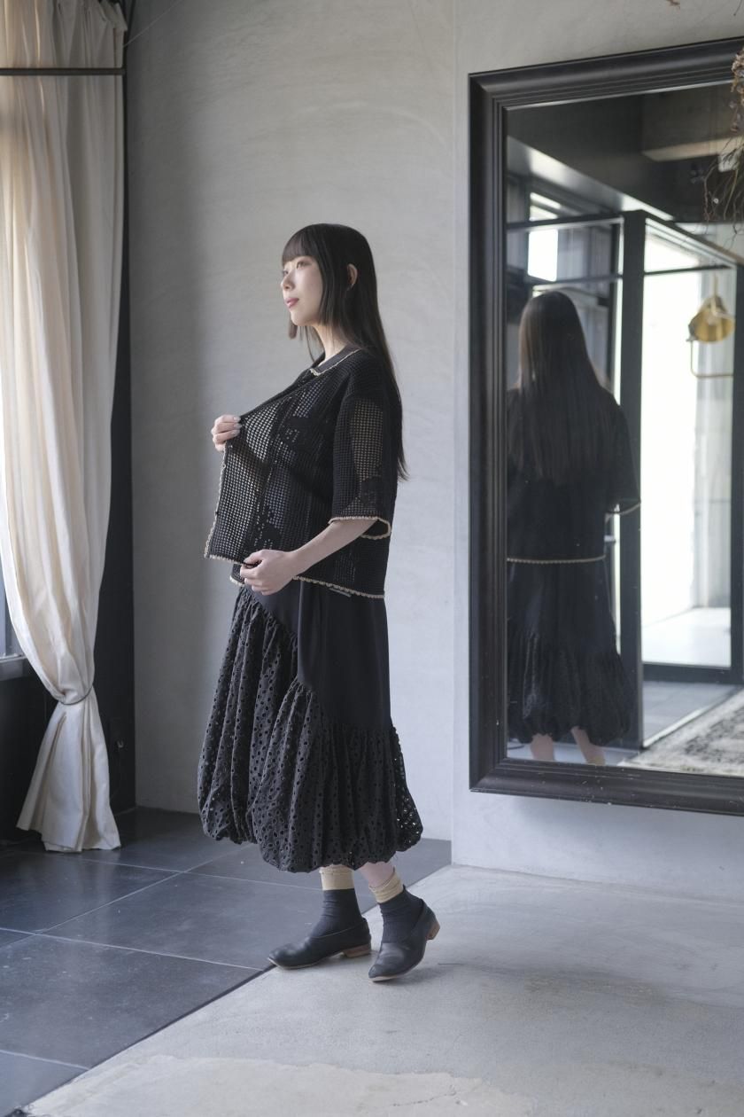 ネイティブビレッジ Shade of a tree ニットベスト No.15:Shade of a tree/Knit bloom vest | oeuf.f