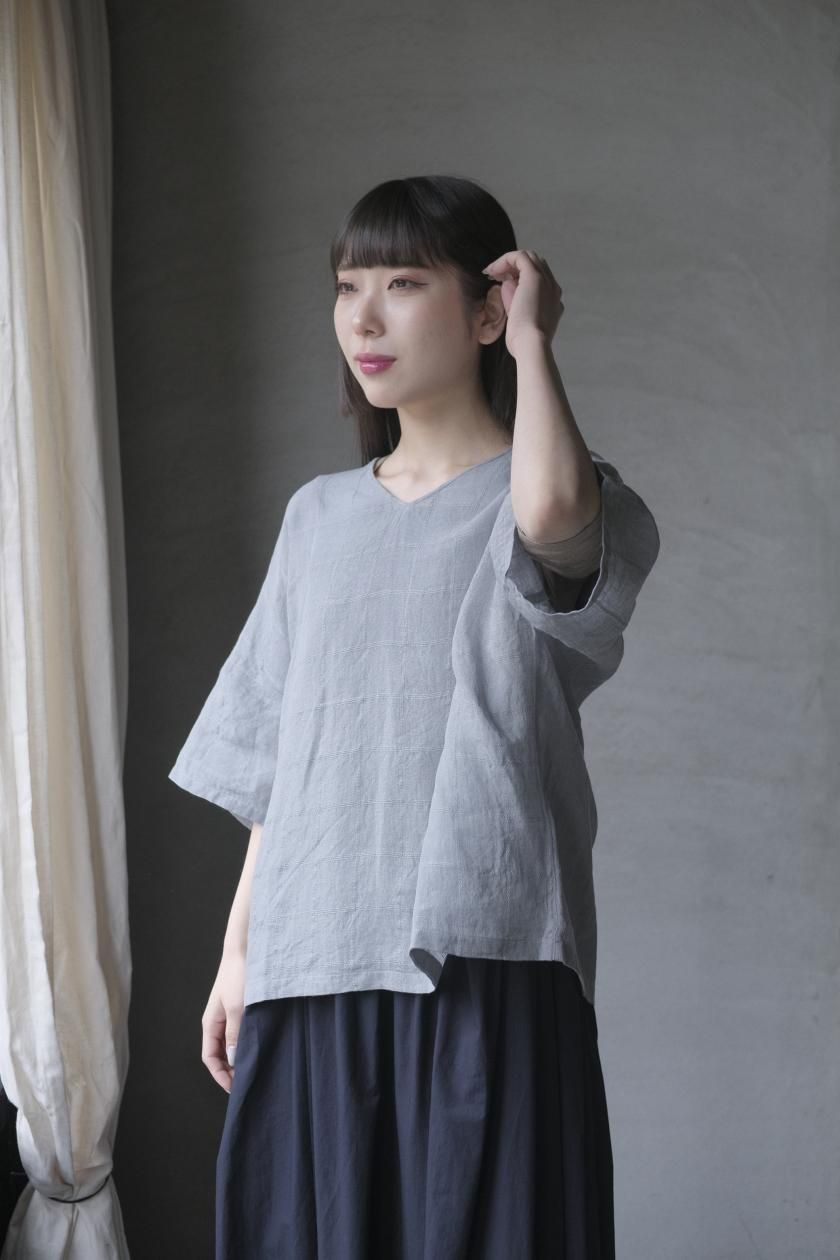 新品未使用　evam eva リネンプルオーバーE251K168 アイボリー evam eva エヴァムエヴァ リネンプルオーバー linen pullover