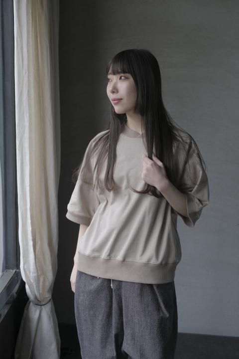 atelier naruse | コットンリネン マルチストライプ スモック atelier naruse | コットンリネン マルチストライプ スモック