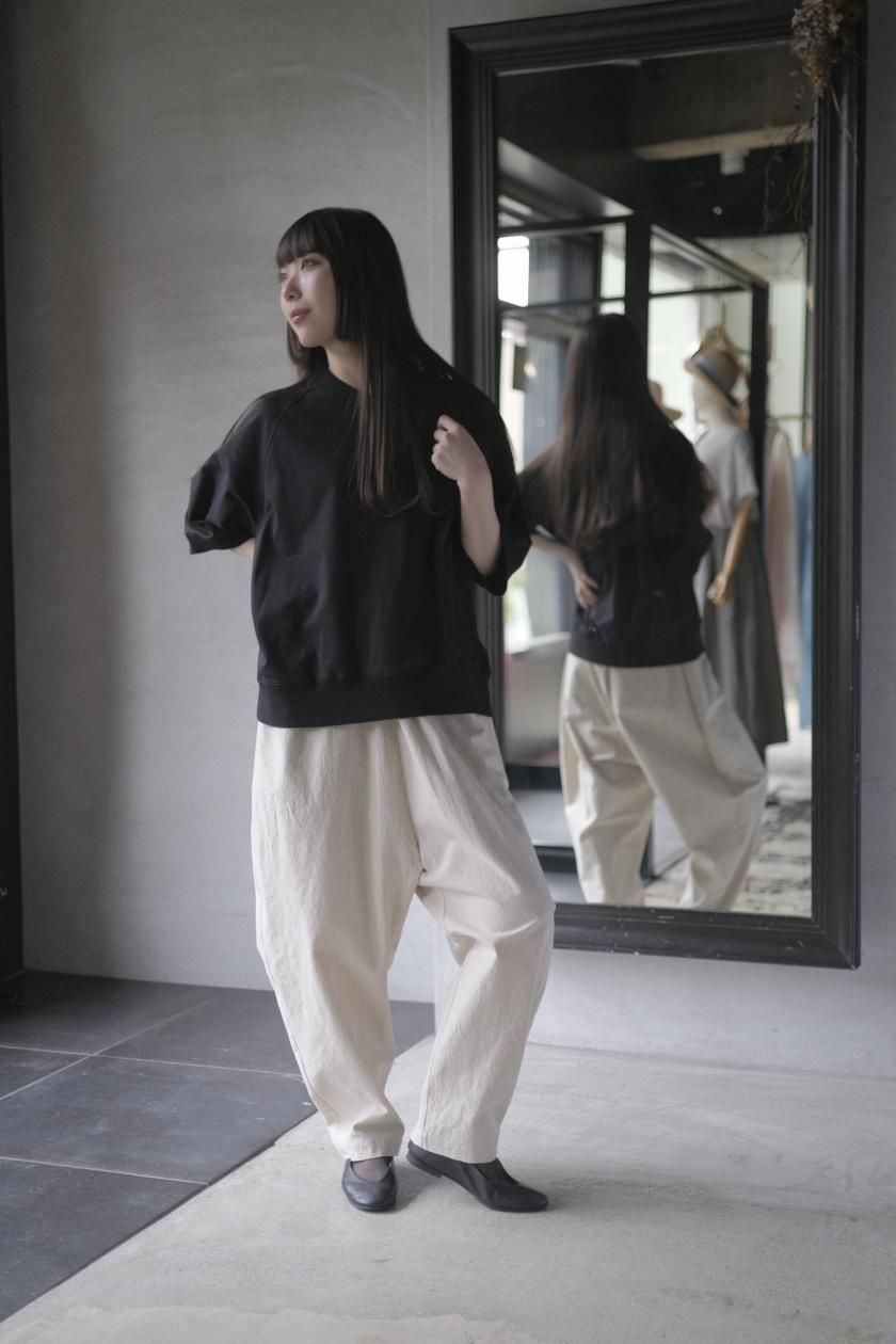 atelier naruse | コットンリネン マルチストライプ スモック atelier naruse | コットンリネン マルチストライプ スモック