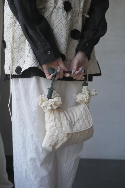 ASEEDONCL&#214;UD / shokuonshitsu flower bag(Ivory).