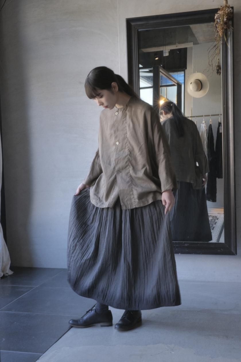 evameva (エヴァムエヴァ) linen skirt / リネンスカート