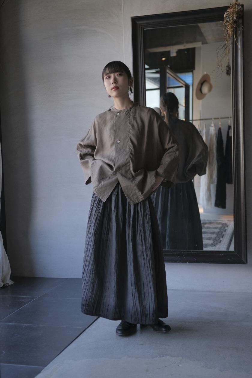 evameva (エヴァムエヴァ) linen skirt / リネンスカート