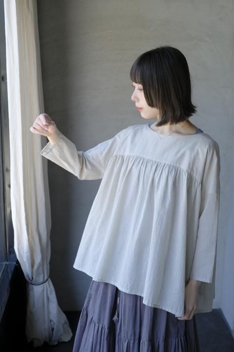 Evam eva / printed pullover(Beige)