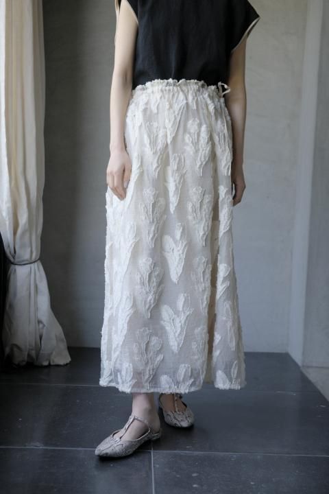 qiri / tulip lace jacquard skirtʥʥ