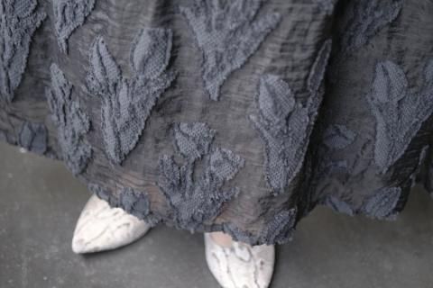 qiri / tulip lace jacquard skirtʥ