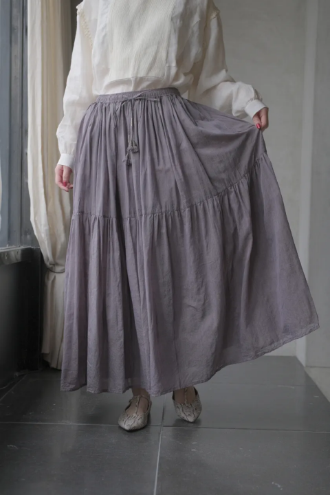 GUPTIHA / Airy skirt (Charcoal)