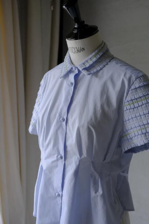 ASEEDONCL&#214;UD / garden instrumentalist blouse(Light blue).