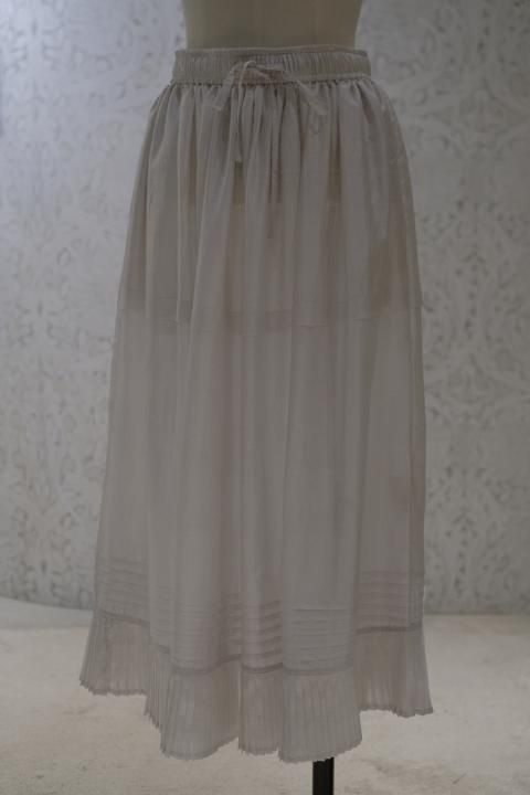 BUNON / Gather Tuck Skirt (B.Gray)