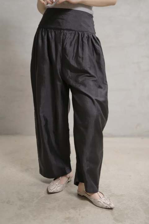 BUNON / Wide Belt PantsBlack