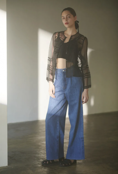 <img class='new_mark_img1' src='https://img.shop-pro.jp/img/new/icons27.gif' style='border:none;display:inline;margin:0px;padding:0px;width:auto;' />H&#233;riter / silk organdy blouse
