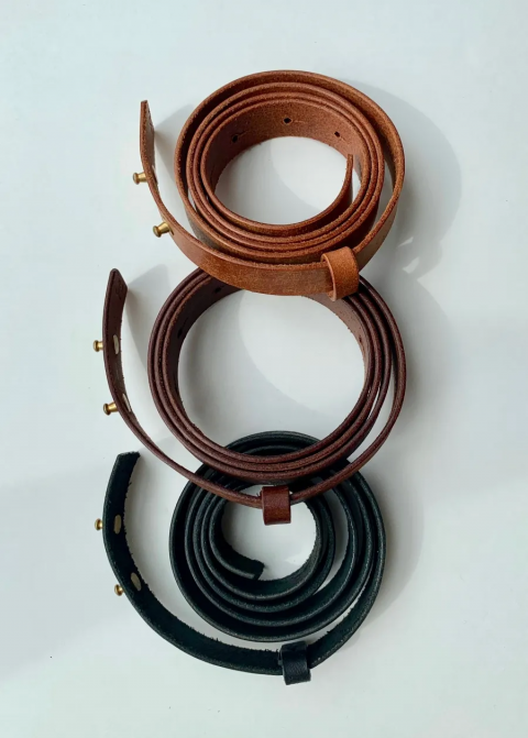 evam eva (vie) / leather belt (20mm)