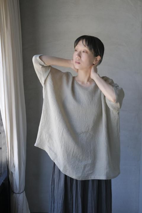 evam eva / linen pullover