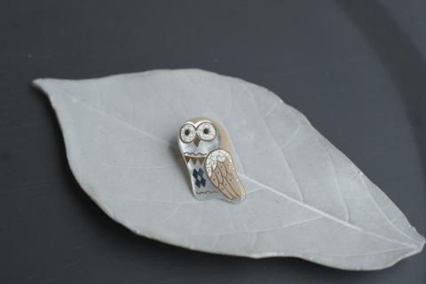Classic ko / OwlLWhite brooch (ڥȷ)
