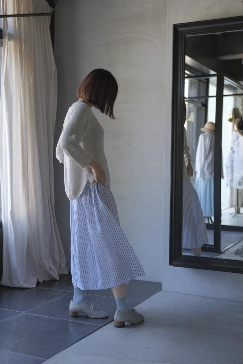 evam evaノースリーブ ロングワンピース evam eva [エヴァムエヴァ] コットンノースリーブワンピース