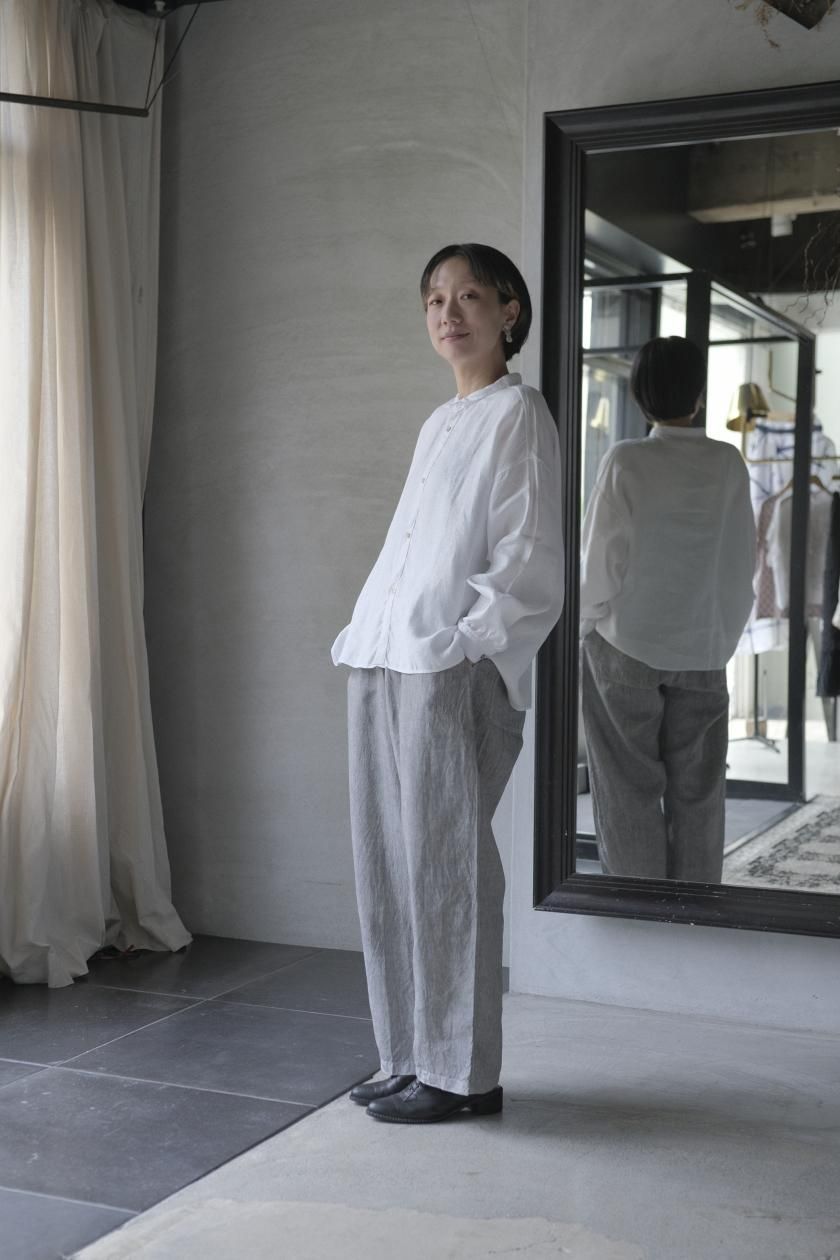 MITTAN 大麻シャツ大 | 薄灰色 - c a b i n e t O N L I N E S T O R E