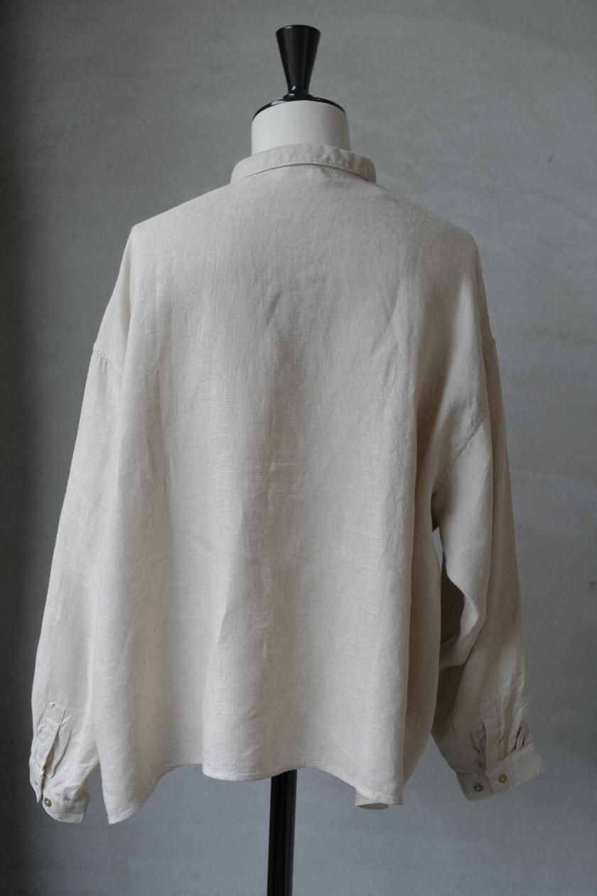 MITTAN 大麻シャツ大 | 薄灰色 - c a b i n e t O N L I N E