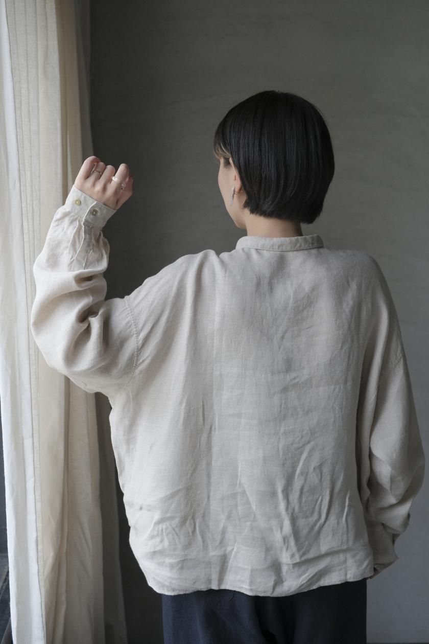 MITTAN 大麻シャツ大 | 薄灰色 - c a b i n e t O N L I N E S T O R E