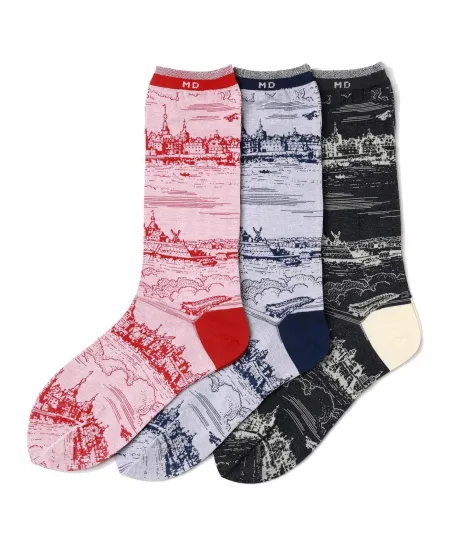<img class='new_mark_img1' src='https://img.shop-pro.jp/img/new/icons14.gif' style='border:none;display:inline;margin:0px;padding:0px;width:auto;' />mintdesigns / Toile De Jouy Socks