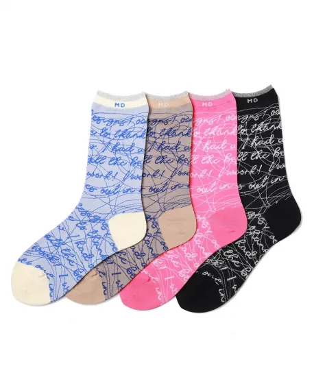 <img class='new_mark_img1' src='https://img.shop-pro.jp/img/new/icons14.gif' style='border:none;display:inline;margin:0px;padding:0px;width:auto;' />mintdesigns / Ink Letter Socks