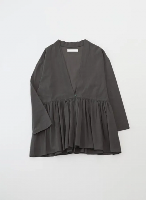 <img class='new_mark_img1' src='https://img.shop-pro.jp/img/new/icons14.gif' style='border:none;display:inline;margin:0px;padding:0px;width:auto;' />evam eva / cotton gathered cardigan 
