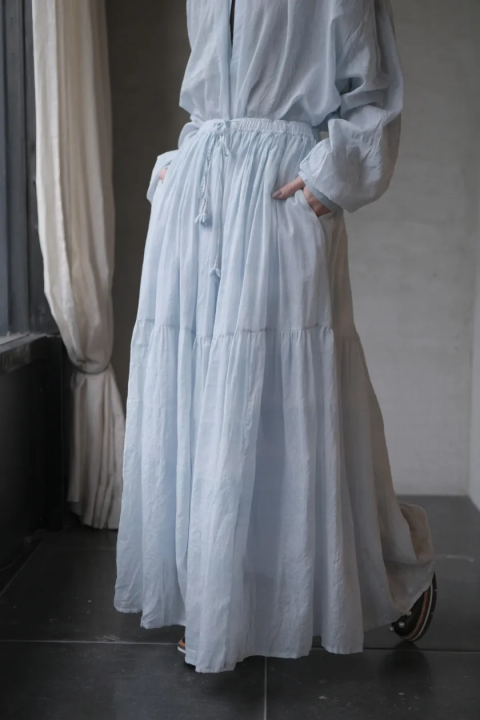 GUPTIHA / Airy skirt (L.Blue)