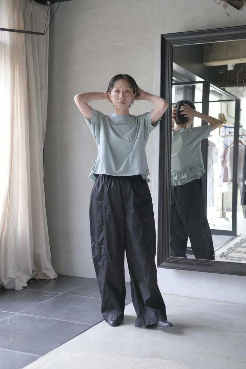 CRASH SATIN LOOSE PANTS | ミントデザインズ - c a b i n e t