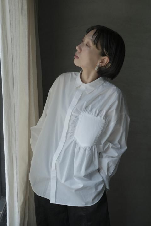 mintdesigns / NEGATIVE SPACE POCKET SHIRT ᥬƥ֥ڡݥåȥ
