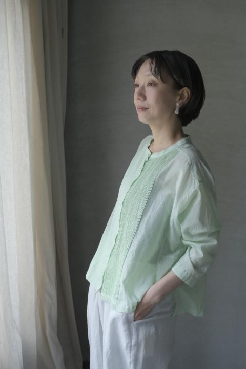 GUPTIHA / Bosom shirt (L.Green)
