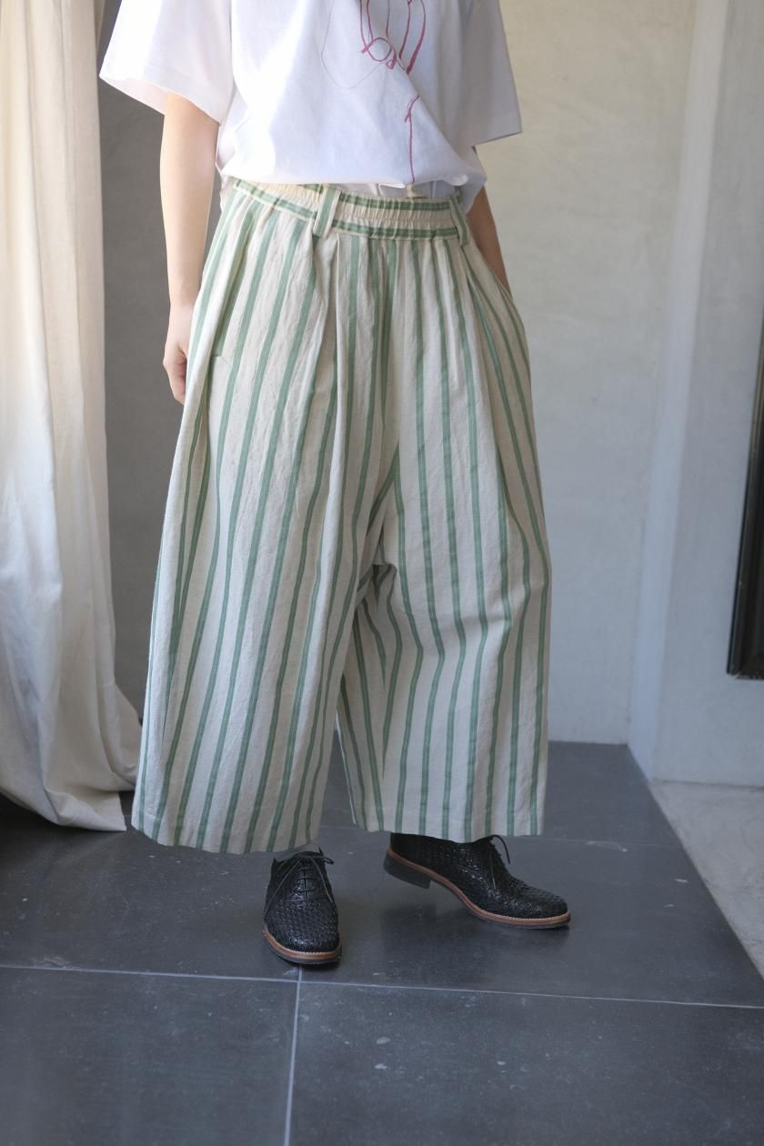 atelier naruse | ガウチョパンツ | ストライプ - c a b i n e t