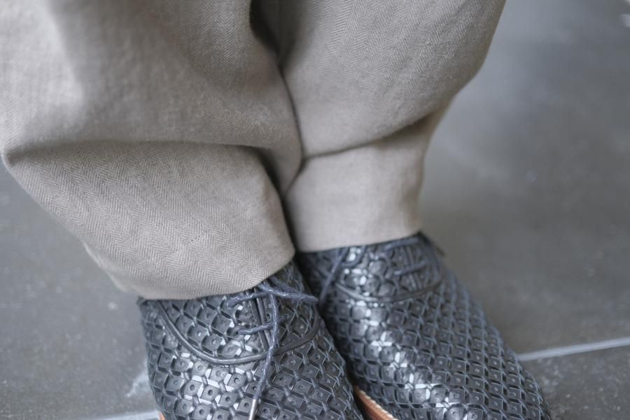 アトリエナルセ☆ リネンコットンテーパードパンツ～ヘリンボーン～ アトリエナルセ☆ リネンコットンテーパードパンツ