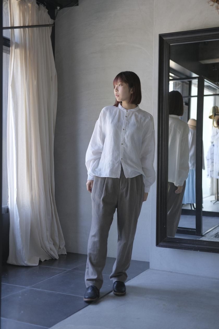 アトリエナルセ☆ リネンコットンテーパードパンツ～ヘリンボーン～ atelier naruse | テーパードパンツ - c a b i n e t O N L I N E
