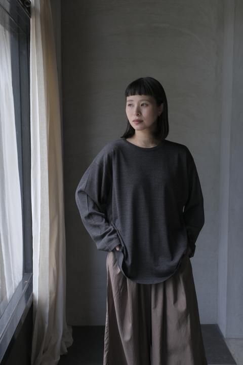 SP / 18MERINO / KNIT PULLOVER (CHARCOAL)