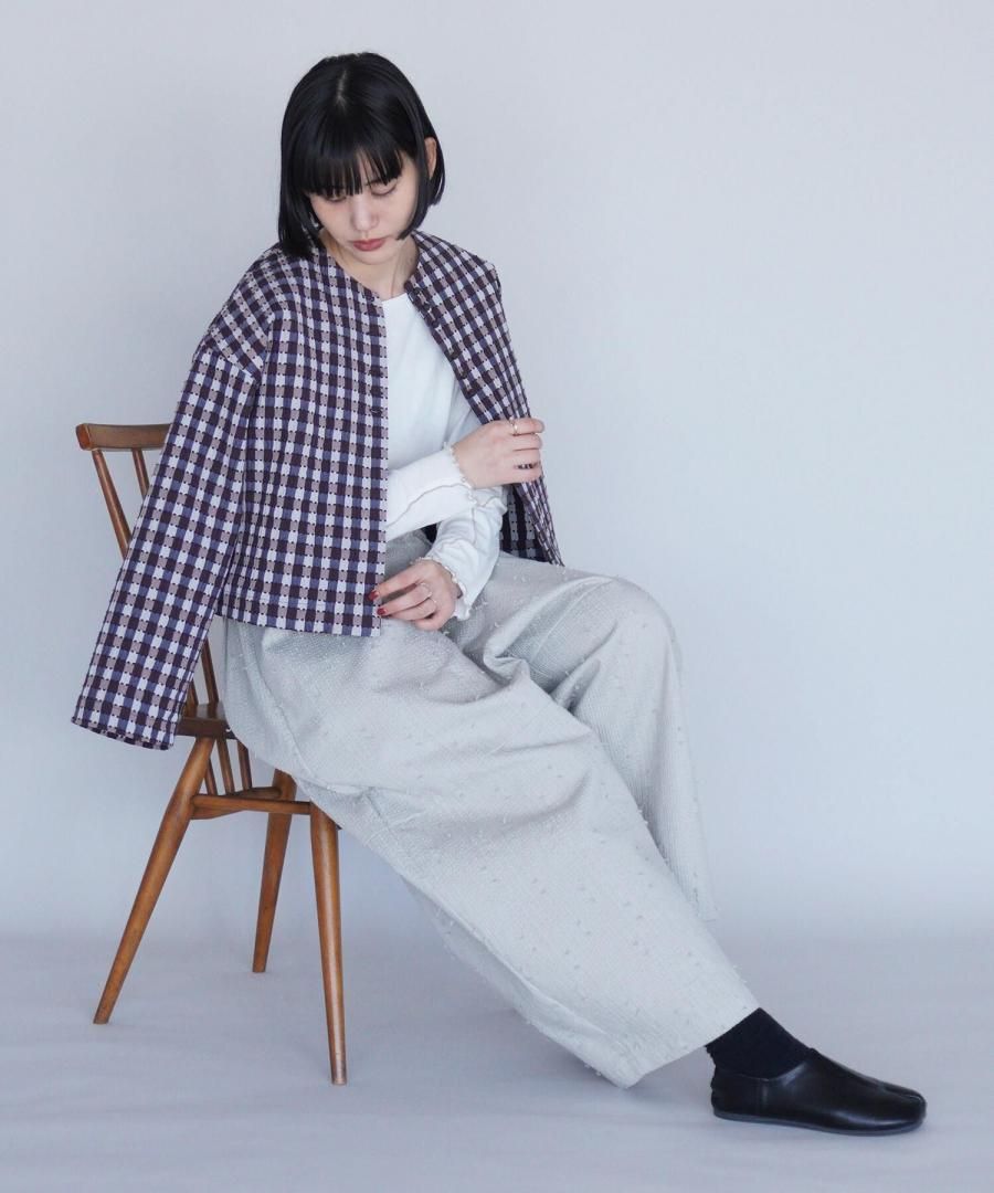 qiri | sashiko check ジャケット - c a b i n e t O N L I N E