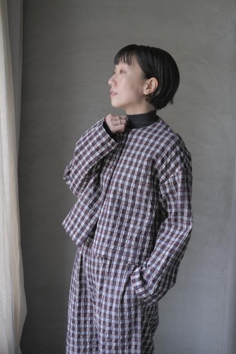 qiri / sashiko check 㥱åȡ ١mix & 饤ȥ졼mix 