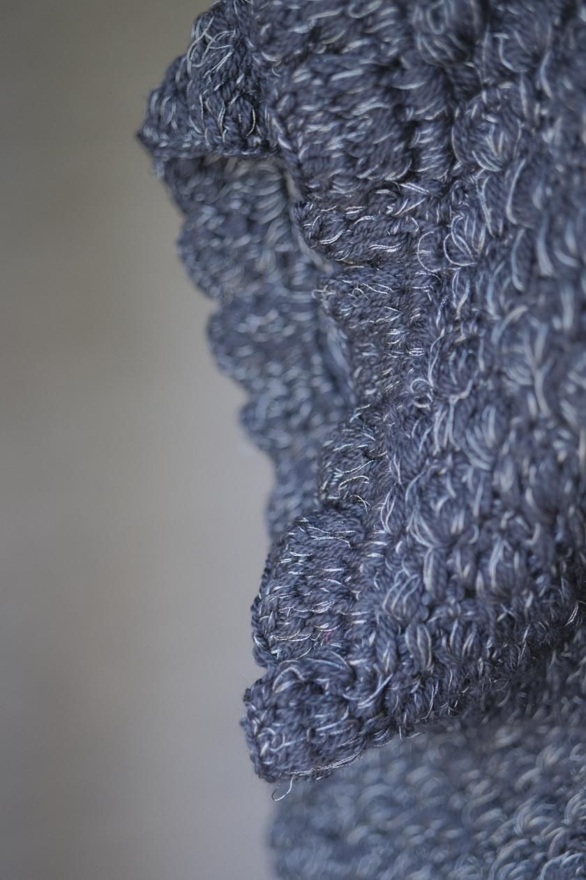 BUNON Hand Crochet Gilet | Gray - c a b i n e t O N L I N E S T O R E