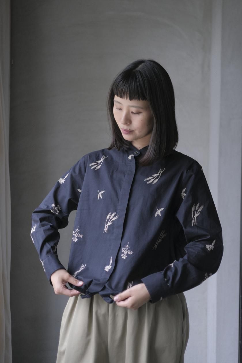 トップス atelier naruse smock blouse / kinari cotton linen smock blouse / beige - atelier naruse｜Online