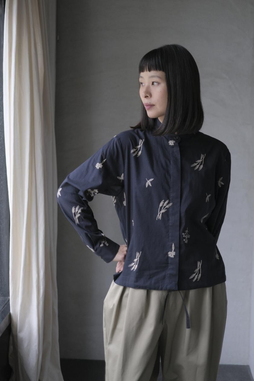 atelier naruse | shibori hem blouse - c a b i n e t