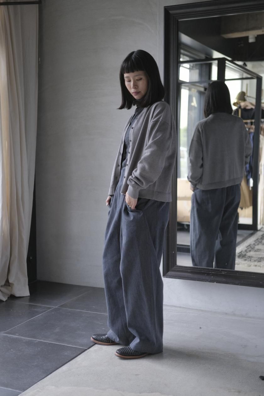 コットンウールニットカーディガン | atelier naruse