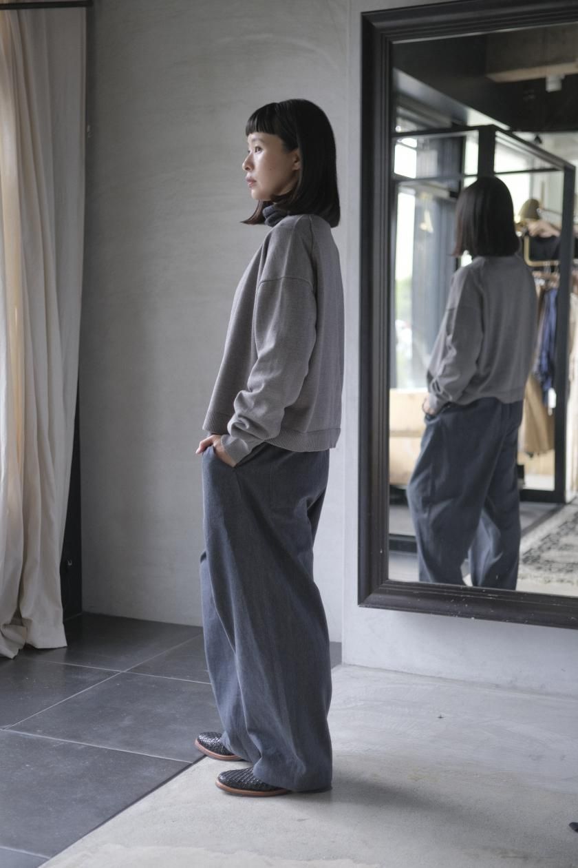 コットンウールニットカーディガン | atelier naruse