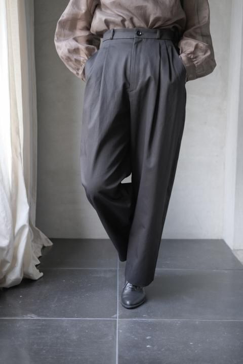 SP / ORGANIC COTTON CHINO CHLOTH/SLACKS  ( Black )