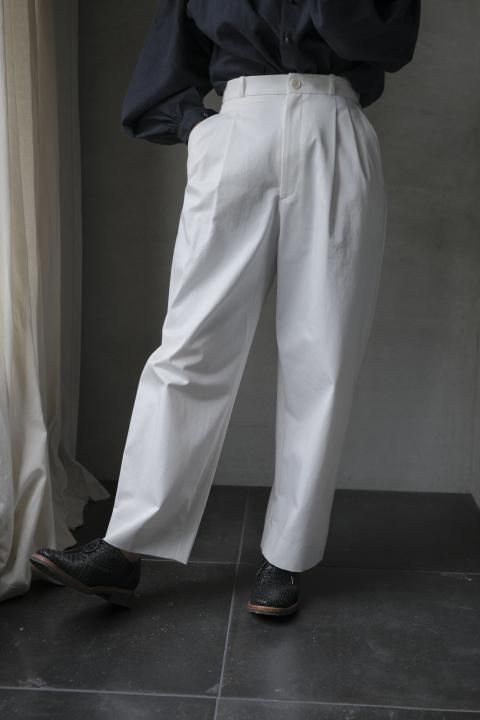 SP / ORGANIC COTTON CHINO CHLOTH/SLACKS  ( White )