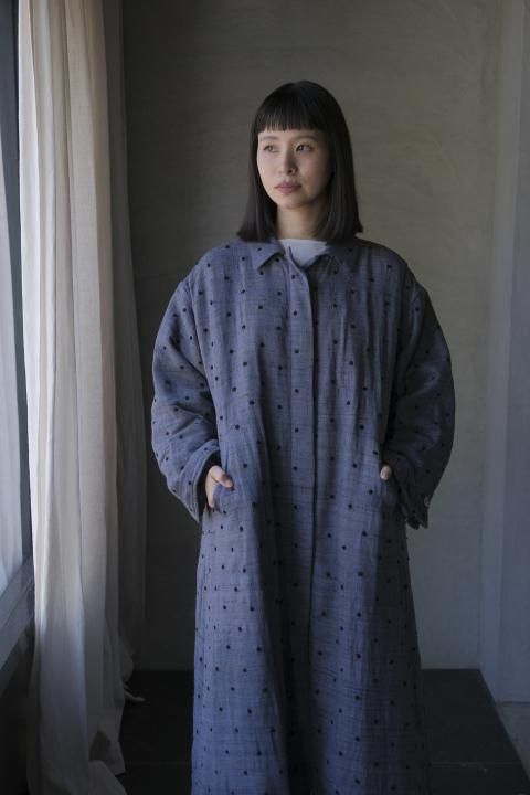BUNON / Embroidery Qilting Coat ( Gray )
