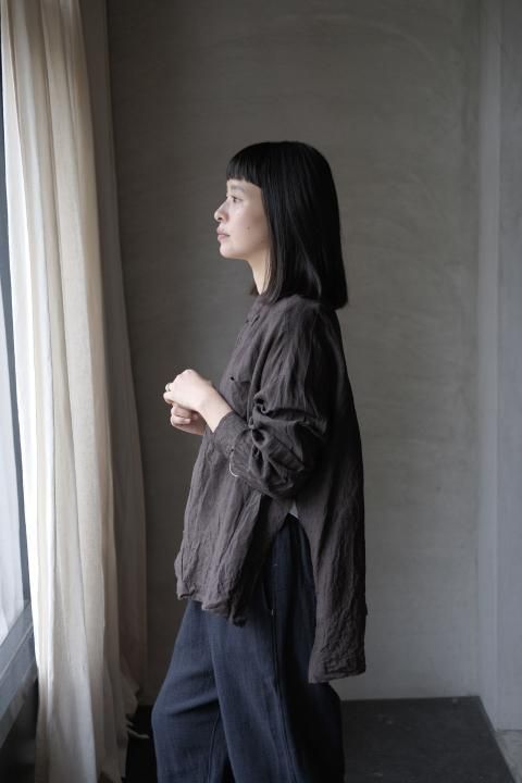 GUPTIHA / TEORI LINEN Shirts (Off White & Mocha)