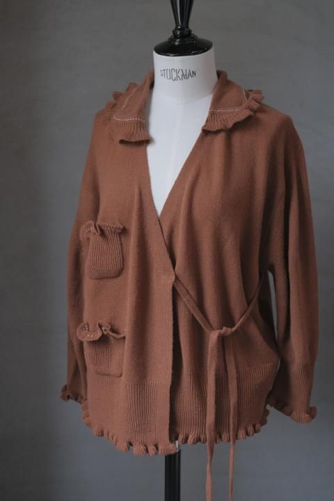 TOWAVASE / Volant cardigan (renga)