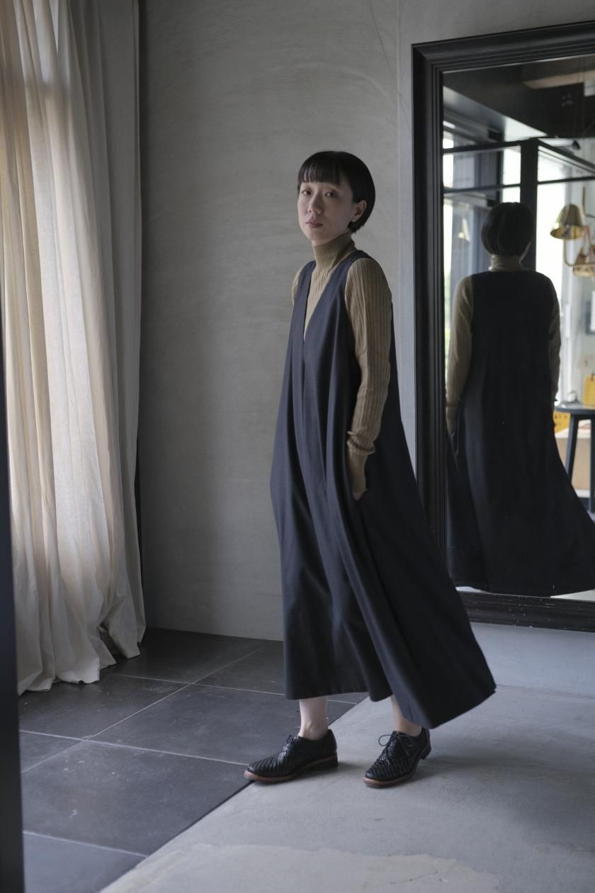 SP | クラシックファインウールノースリーブワンピース